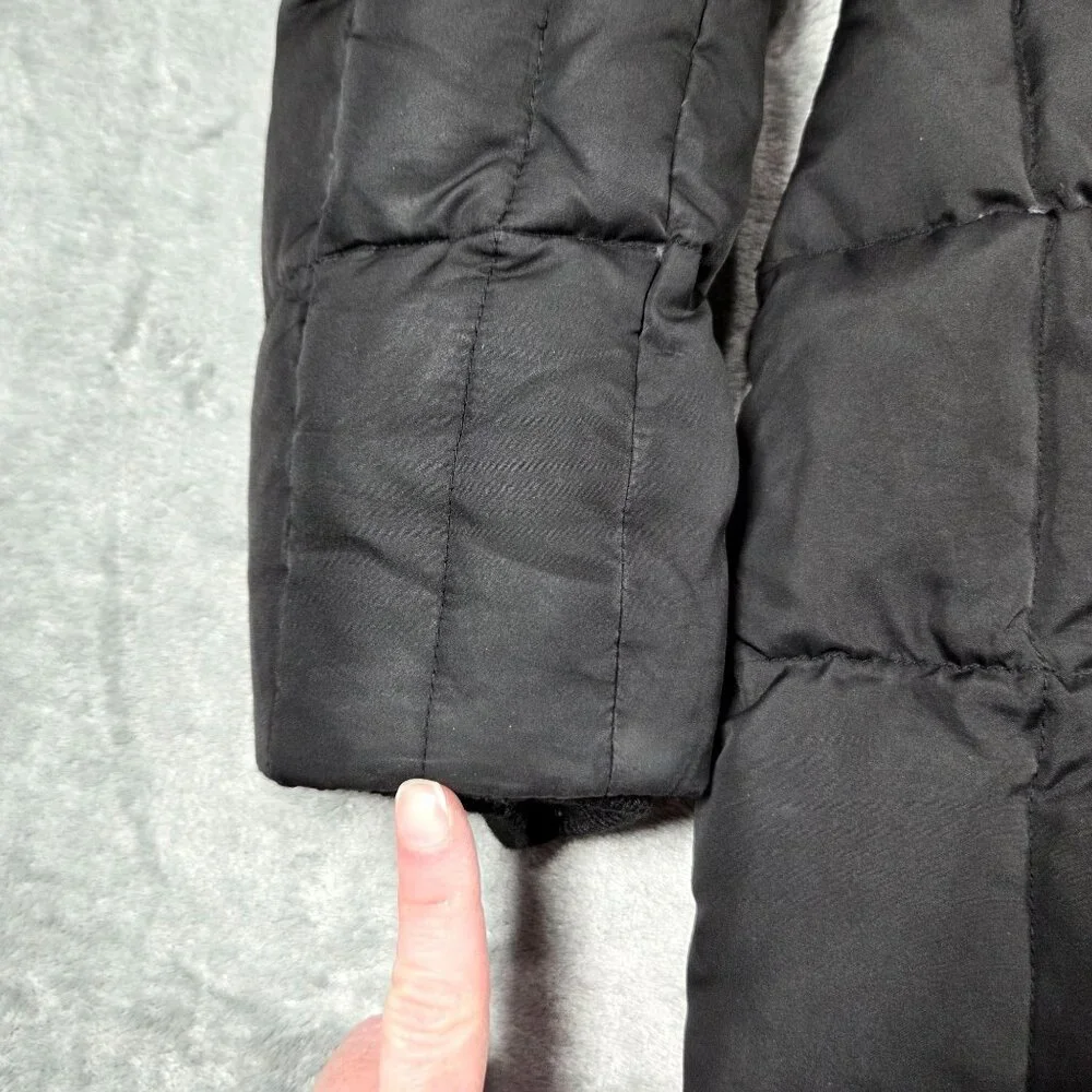 Lauren Ralph Lauren Jacket Womens Small Black Down Filled Quilted Puffer Coat